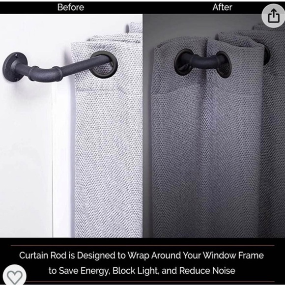 NWOT Industrial Curtain Rod - Picture 2 of 4